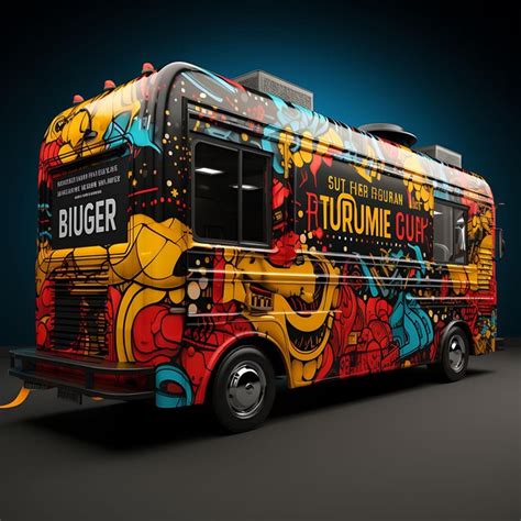 Premium AI Image | Mobile App of Gourmet Burger Truck Street Food Inspired Concept Design Edg ...