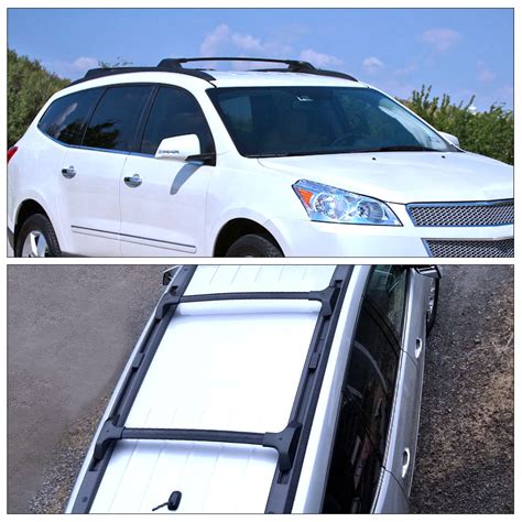 Fit 2009-2017 Chevrolet Traverse Roof Rack Side Cross Bar Rail Luggage Cargo Auto Parts ...