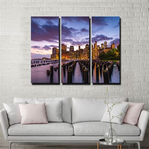 Colorful New York Skyline Canvas Set – Legendary Wall Art