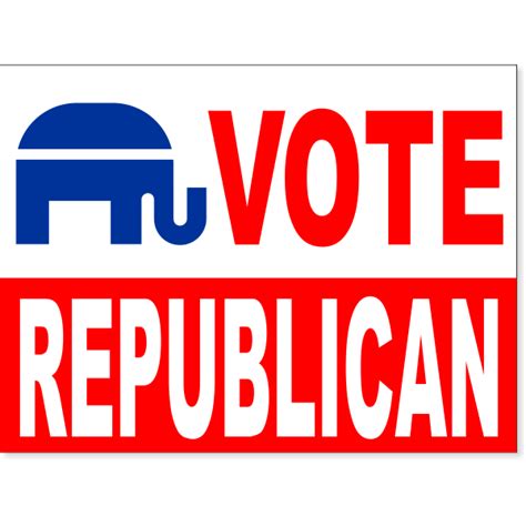 18" x 24" Vote Republican Yard Sign - CustomSigns.com