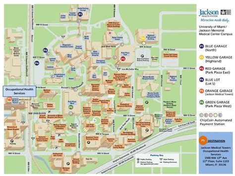 Jackson Memorial hospital map - Map of Jackson Memorial hospital ...