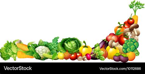 Paper design with fresh vegetables and fruits Vector Image