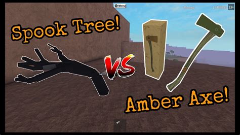 Amber Axe! VS Spook Tree! #6 Roblox: Lumber Tycoon 2 Halloween Update ...