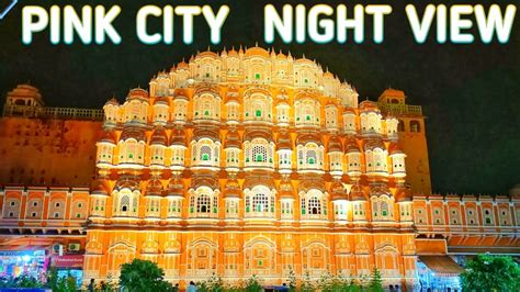 Jaipur Pink City Night View | Jaipur Trip - YouTube