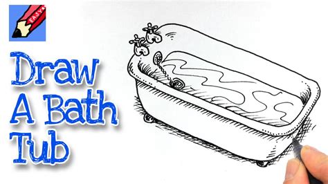 How to draw a Bath Tub Real Easy - YouTube