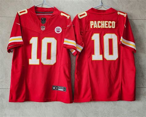 Custom Men Chiefs 10 Isiah Pacheco Red 2023 F.U.S.E Jersey | Grailed