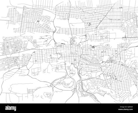 Strade di Pretoria, mappa della città, Sud Africa. Mappa stradale Immagine e Vettoriale - Alamy