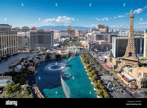 Las Vegas Strip skyline at sunny day Stock Photo - Alamy