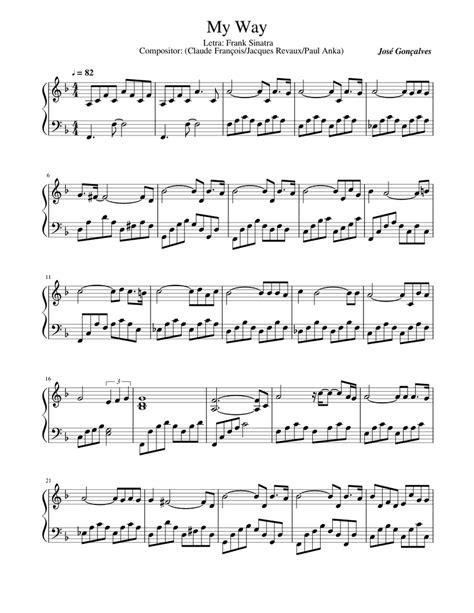 My_Way Sheet music for Piano (Solo) | Musescore.com