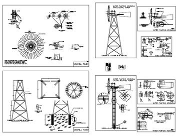 water well western windmill pump generator wind power aerator DIY kit ...