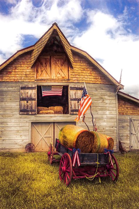 American Hay Barn in Early Fall Photograph by Debra and Dave Vanderlaan - Fine Art America