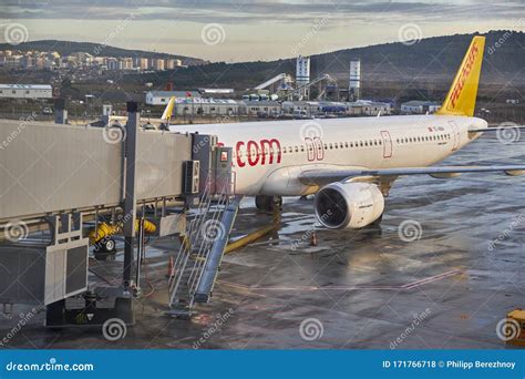 Istanbul Sabiha Gokcen Airport - February 2020. Pegasus Airlines Original Colorway Aircraft on ...