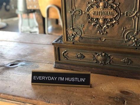 Funny Desk Name Plate EVERYDAY I'M HUSTLIN' Funny | Etsy | Personalized name plates, Desk name ...