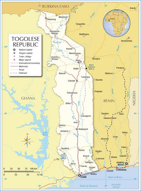 Togo Maps | Printable Maps of Togo for Download