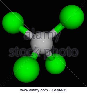 Carbon tetrachloride molecule Stock Photo: 55431341 - Alamy