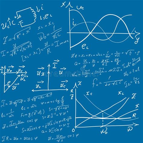 Physics background stock illustration. Illustration of equations - 7373836