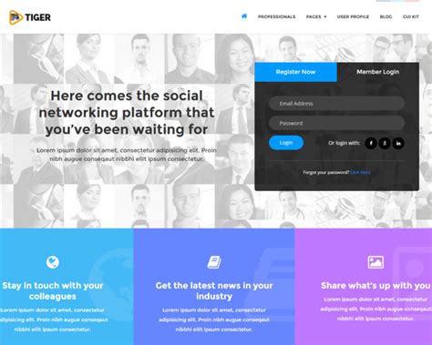 30+ Best Social Media Website Templates Free Download