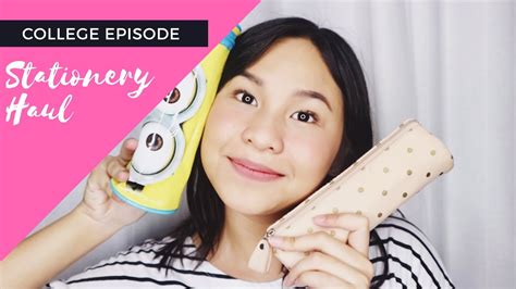 College Episode • 5 • [ Stationery Haul ] - YouTube