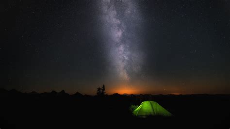 Night Camp Sky Stars Wallpapers | HD Wallpapers | ID #17325