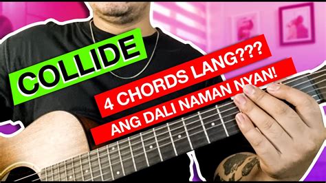 COLLIDE - HOWIE DAY GUITAR TUTORIAL | EASY CHORDS (TAGALOG TUTORIAL) - YouTube