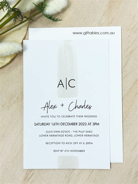 Wedding Invitation – Alex & Charles - Giftables