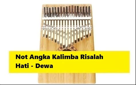 Not Angka Kalimba Risalah Hati - Dewa - CalonPintar.Com