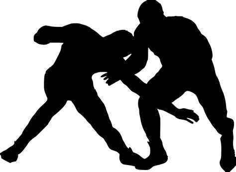 Wrestling Silhouette Svg