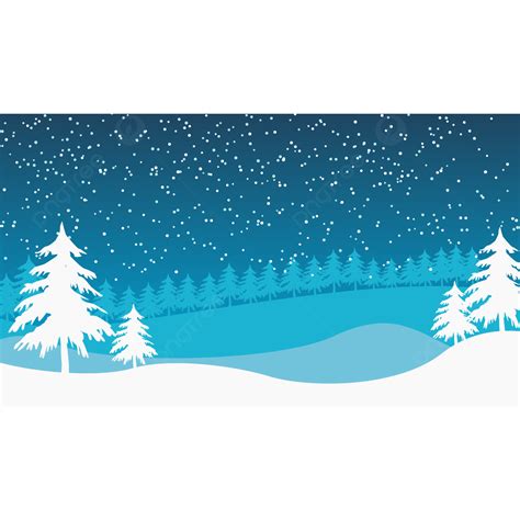 Winter Snowy In Hill Of Trees With Snowfall In Blue Background, Snowfall, Snow, Winter ...