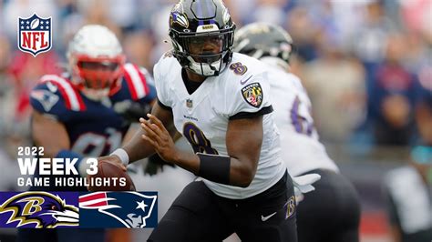 Baltimore Ravens vs. New England Patriots - Week 3 2022 Game Highlights