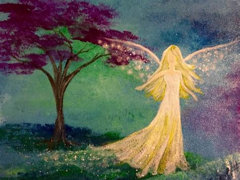 DIY Acrylic Painting Stardust Angel - YouTube