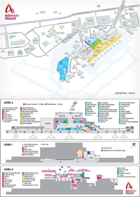 Adelaide airport map | Airport map, Adelaide airport, Airport