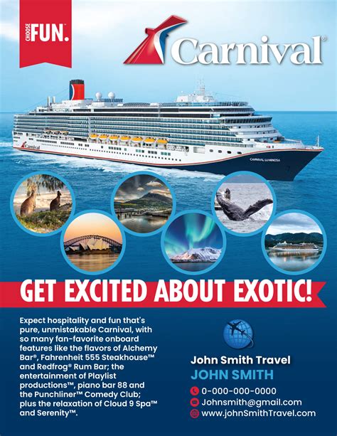 Carnival Cruise Flyer - Exotic Destinations - Archer | Evolution Travel ...