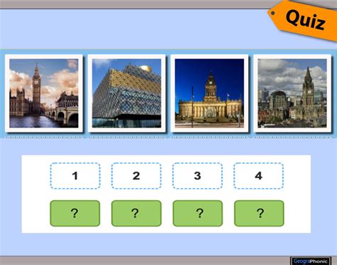 Largest Cities of the United Kingdom | Order Quiz