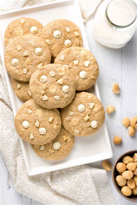 The Ultimate Healthy White Chocolate Macadamia Nut Cookies | Amy's Healthy Baking