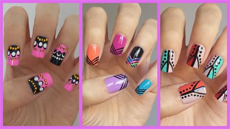 Easy Nail Art For Beginners!!! #12 | MissJenFABULOUS - YouTube