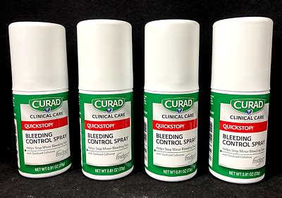 Curad Quick Stop Quickstop! Blood Bleeding Controlling Spray 0.81 oz (LOT OF 4) | eBay