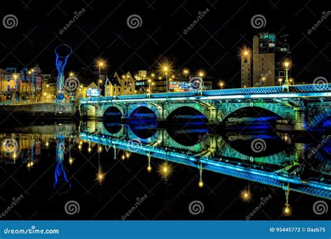 Bridge Over River Lagan in Belfast Stock Photo - Image of scenery ...