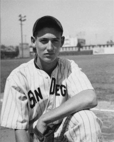 Local prospect Ted Williams played for the Pacific Coast League's San Diego Padres (1937) before ...