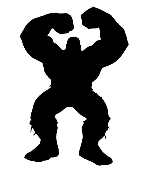 Hulk silhouette | Disney silhouettes, Book folding patterns, Batman silhouette