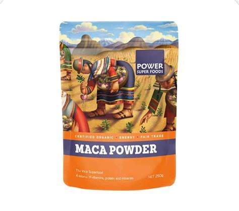 Power Super Foods Organic Maca Powder 250g - Get Pregnant Naturally