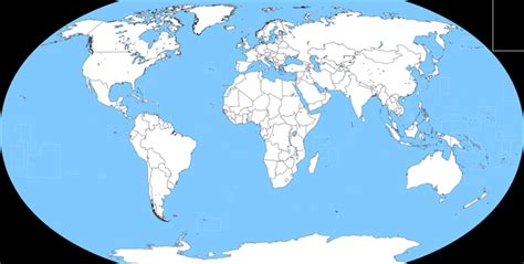 High Resolution Blank Political Map of the World - optimized for ...