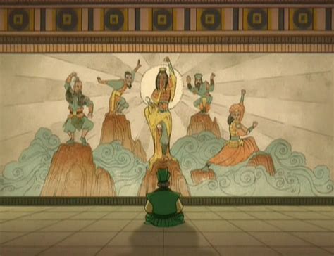 Avatar Kyoshi can be seen in an Earth Kingdom painting alongside ...