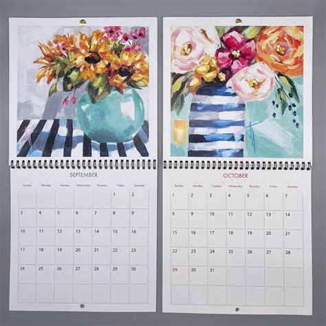 2023 Monthly Calendar Wall Flower Calendar 2023 Flower - Etsy