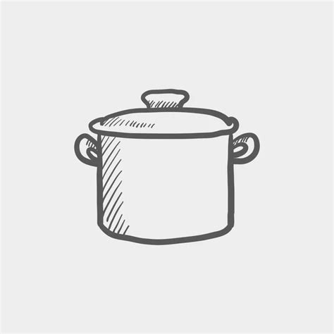 Saucepan sketch icon. Stock Vector by ©VisualGeneration #113291964