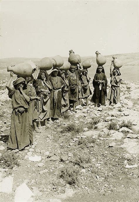 Ramallah - رام الله : A group of women from Ramallah area with water ...