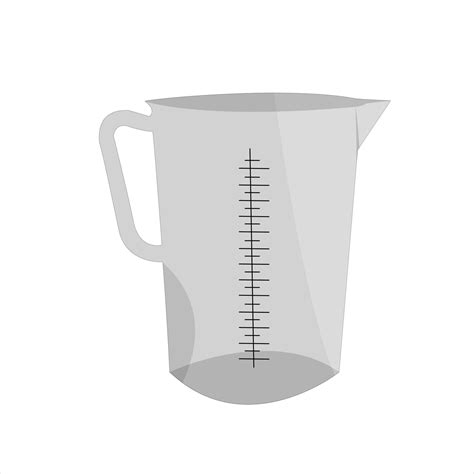 Measuring jug with white background, the best Cartoonist measuring jug vector illustration ...