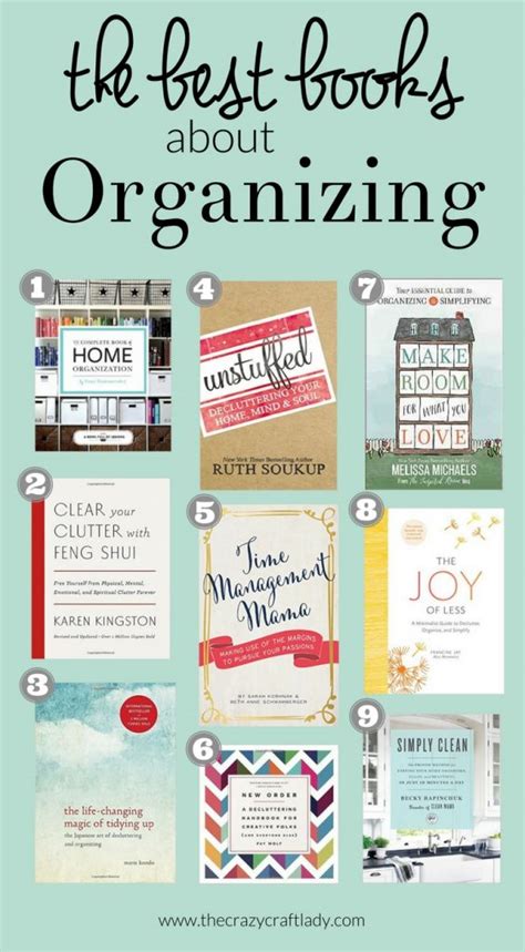 My Favorite Organizing Books - The Crazy Craft Lady