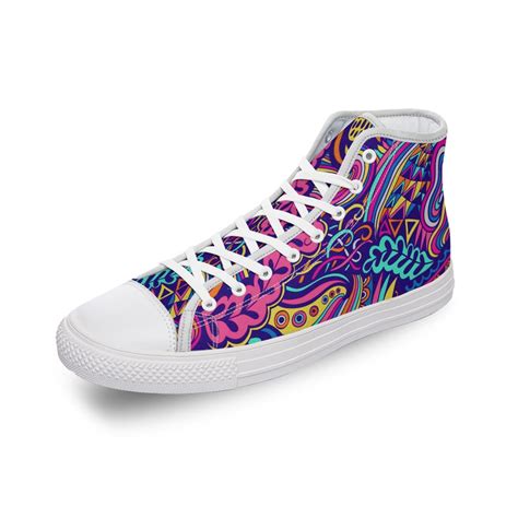 Canvas High-Top Shoes - OVO Print