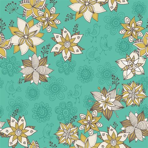 Premium Vector | Flower doodle pattern vector hand drawn floral ...