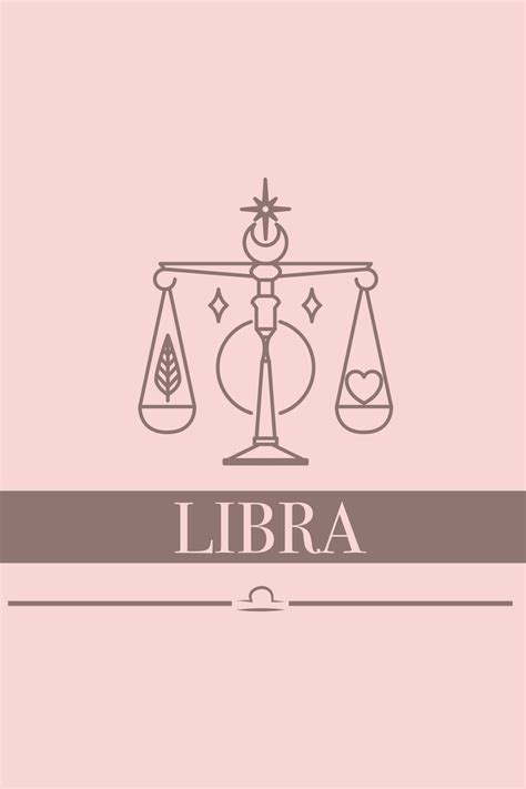 Libra pink card zodiac sign wall prints for living room - TenStickers